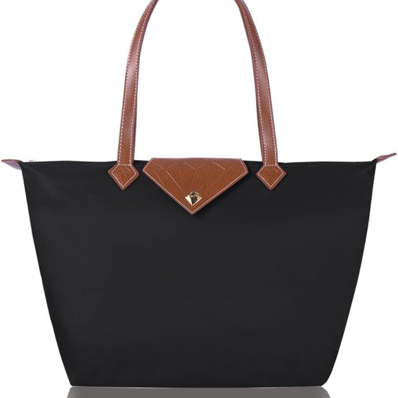 Women Tote Bag Waterproof Nylon Large Capacity Shoulder Travel Work - Picture 1 of 6